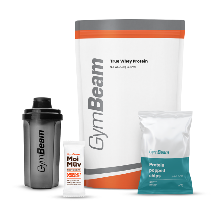 Proteín True Whey - GymBeam 1000 g - white chocolate raspberry - 00