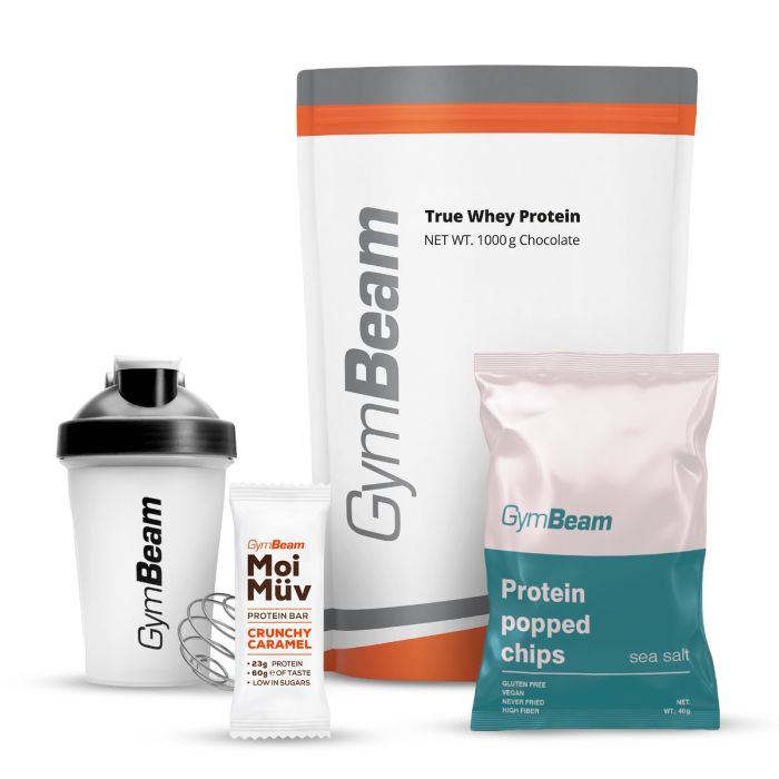Proteín True Whey - GymBeam 1000 g - white chocolate raspberry - 00