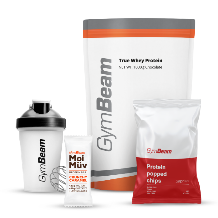 Proteín True Whey - GymBeam 1000 g - white chocolate raspberry - 00