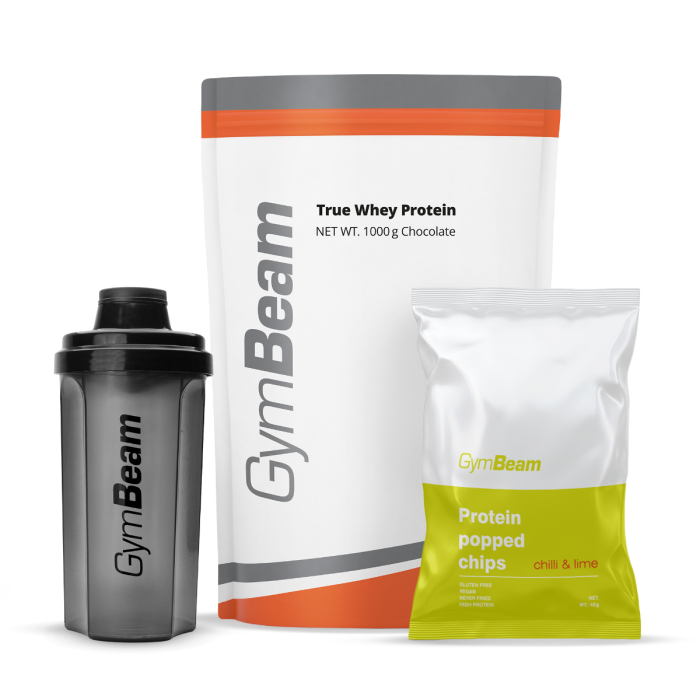 Proteín True Whey - GymBeam 1000 g - white chocolate raspberry - 00