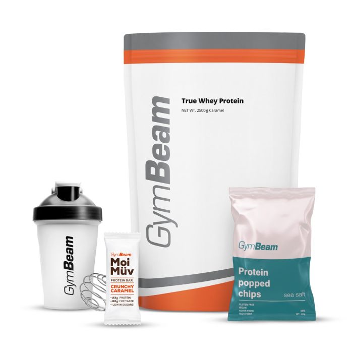 Proteín True Whey - GymBeam 1000 g - white chocolate raspberry - 00