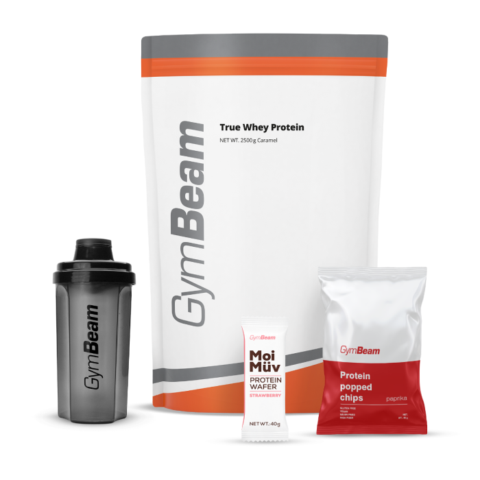Proteín True Whey - GymBeam 1000 g - white chocolate raspberry - 00