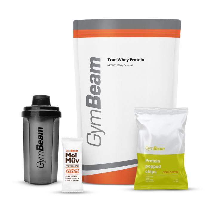 Proteín True Whey - GymBeam 1000 g - white chocolate raspberry - 00