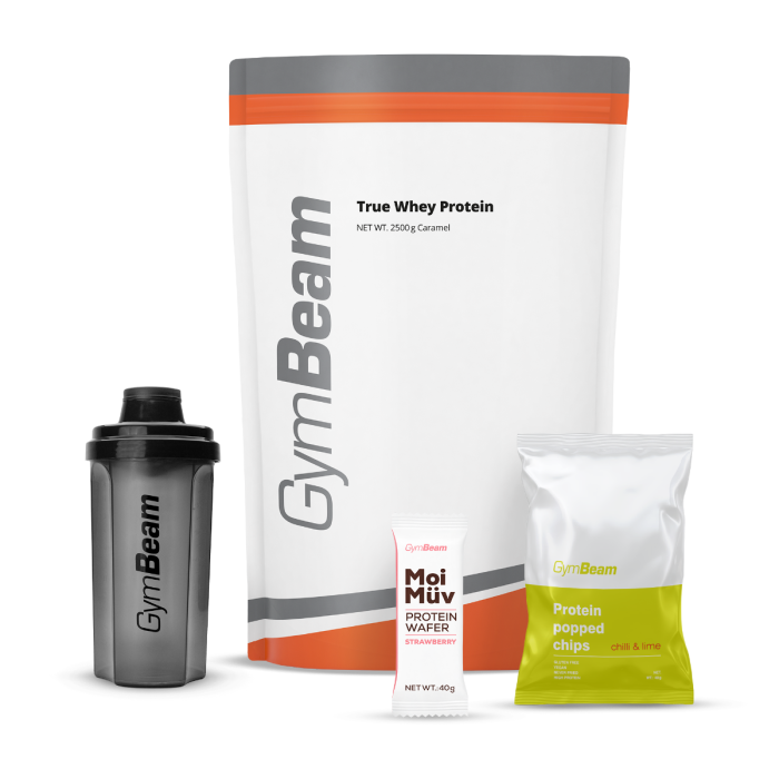 Proteín True Whey - GymBeam 1000 g - white chocolate raspberry - 00