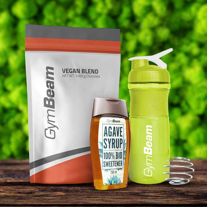 Proteín Vegan Blend - GymBeam 1000 g - banana - 00