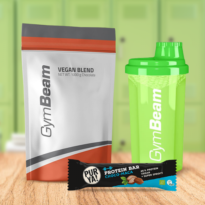 Proteín Vegan Blend - GymBeam 1000 g - banana - 00