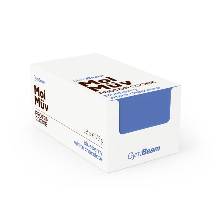 MoiMüv Protein Cookie - GymBeam lemon and white chocolate - 75 g