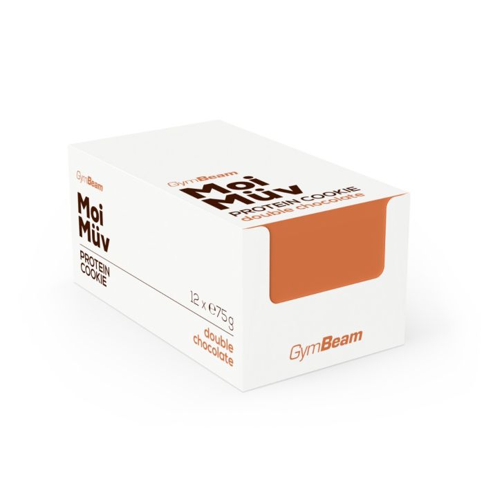 MoiMüv Protein Cookie - GymBeam lemon and white chocolate - 75 g