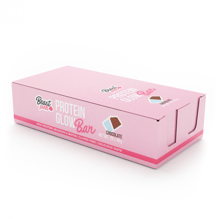 Protein GlowBar - BeastPink 40 g - chocolate