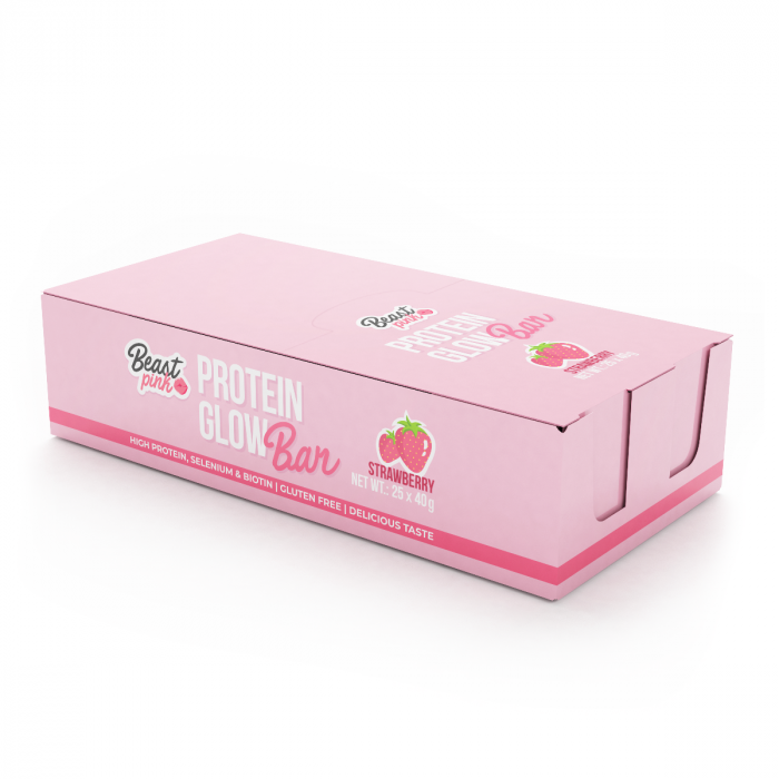 Protein GlowBar - BeastPink 40 g - chocolate