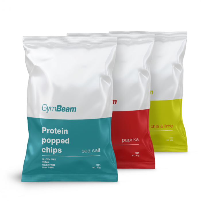 Protein chips - GymBeam 40 g - sea salt