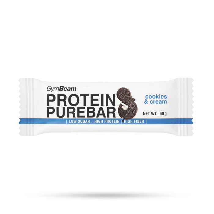 Protein PureBar - GymBeam 60 g - cookies & cream