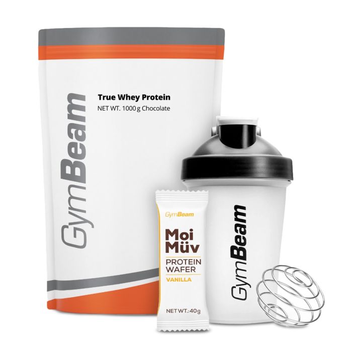 Proteín True Whey - GymBeam 1000 g - white chocolate raspberry - 00