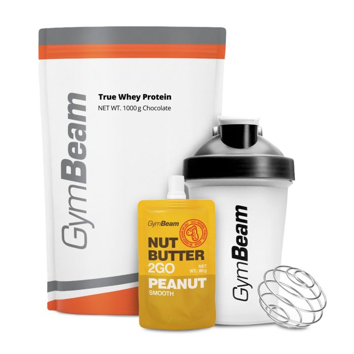 Proteín True Whey - GymBeam 1000 g - white chocolate raspberry - 00
