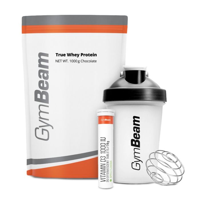 Proteín True Whey - GymBeam 1000 g - white chocolate raspberry - 00