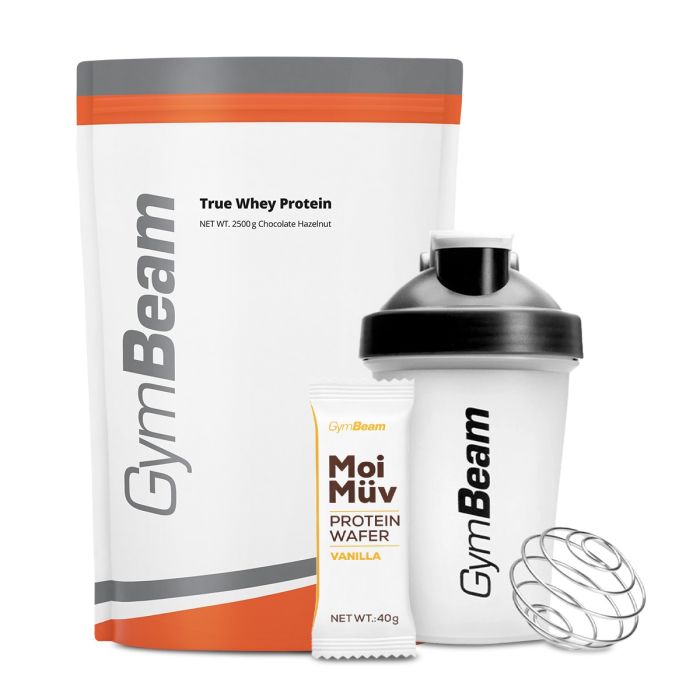 Proteín True Whey - GymBeam 1000 g - white chocolate raspberry - 00