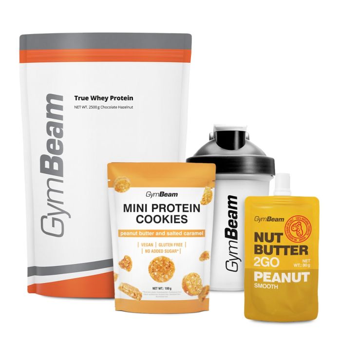 Proteín True Whey - GymBeam 1000 g - white chocolate raspberry - 00