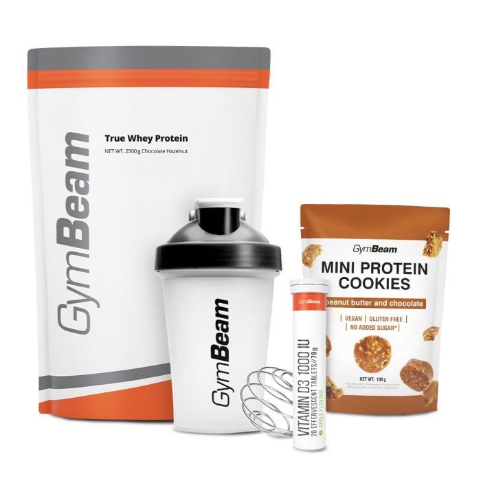 Proteín True Whey - GymBeam 1000 g - white chocolate raspberry - 00