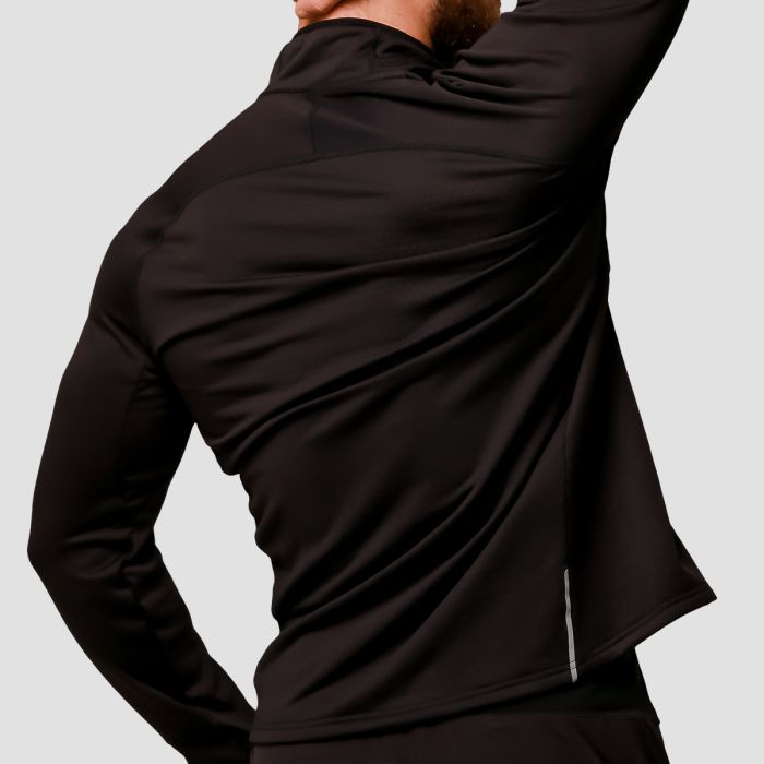 Pulse 1/2 Zip Running Sweatshirt Black - GymBeam M