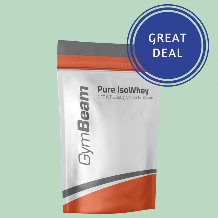 Proteín Pure IsoWhey - GymBeam 1000 g - unflavored