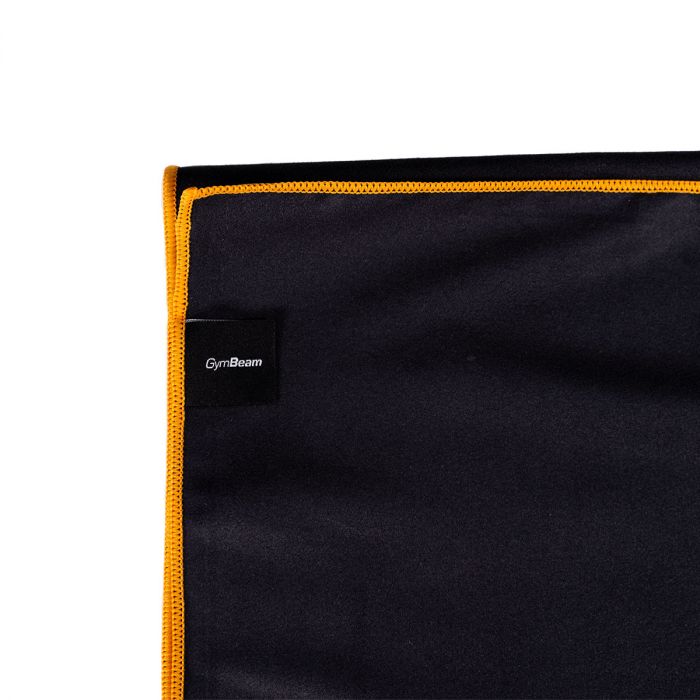 Quick drying sports towel Black/Orange - GymBeam single_variant
