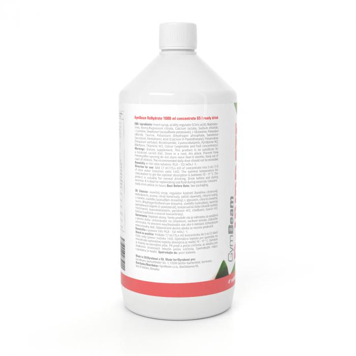 ReHydrate 1000 ml - GymBeam lemon lime