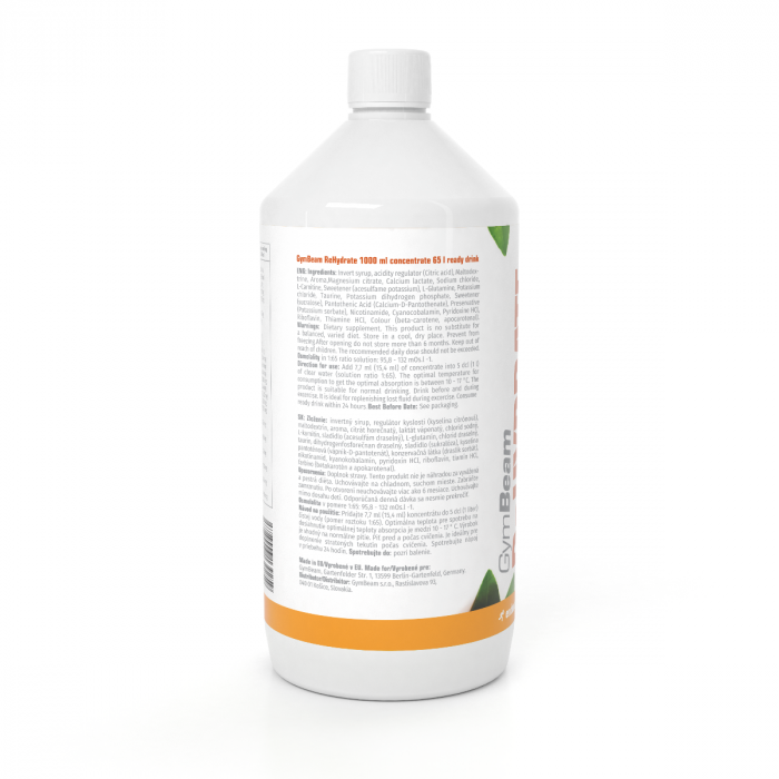 ReHydrate 1000 ml - GymBeam lemon lime