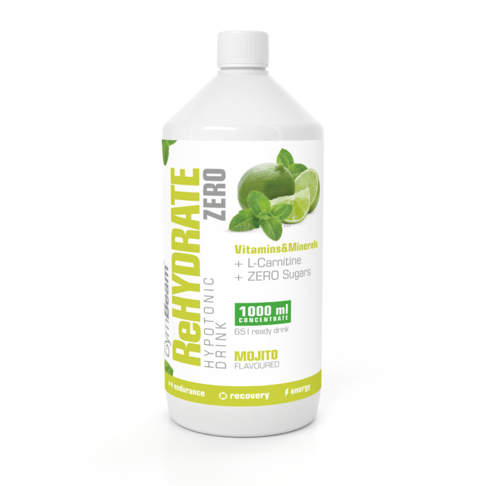 Ionic drink ReHydrate ZERO - GymBeam orange - 1000 ml
