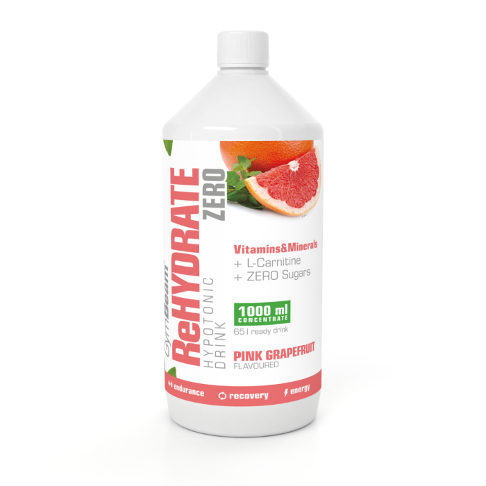 Ionic drink ReHydrate ZERO - GymBeam orange - 1000 ml