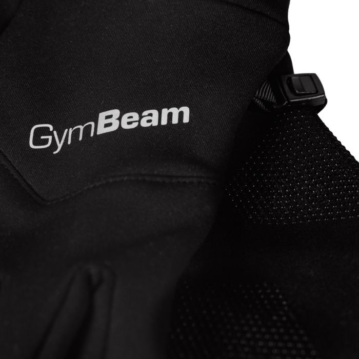 Running Gloves Unstoppable Black - GymBeam XS/S