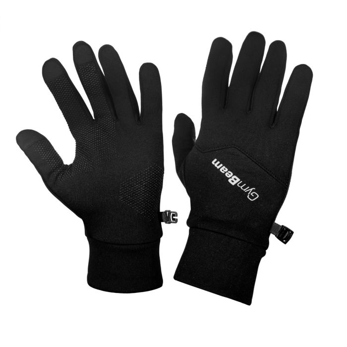 Running Gloves Unstoppable Black - GymBeam XS/S