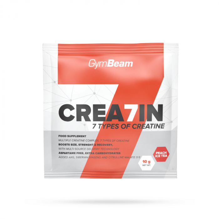 Sample Kreatín Crea7in - GymBeam 10 g - lemon lime