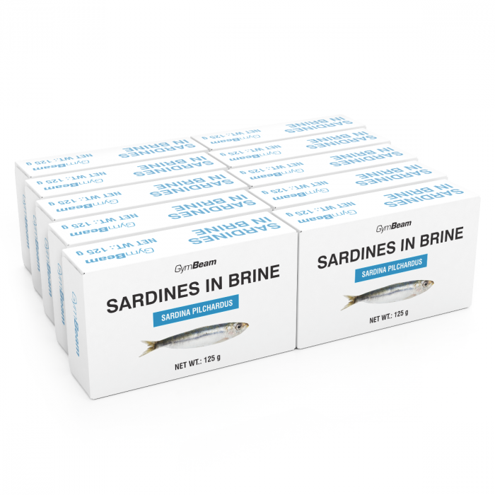 Sardines in brine - GymBeam 125 g