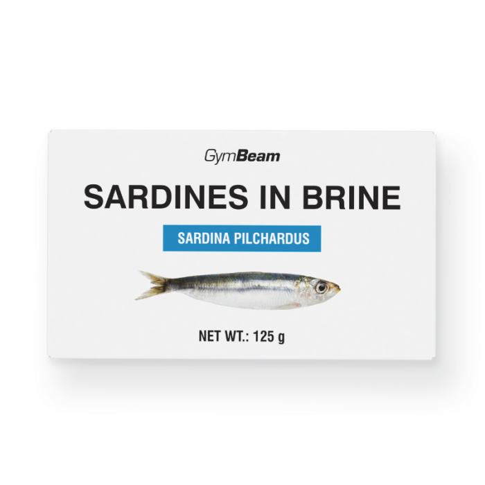 Sardines in brine - GymBeam 125 g