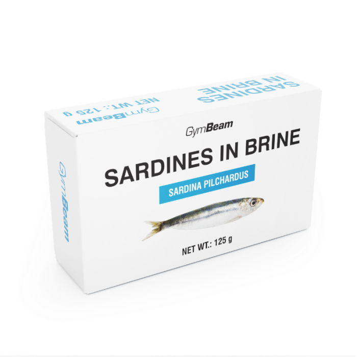 Sardines in brine - GymBeam 125 g