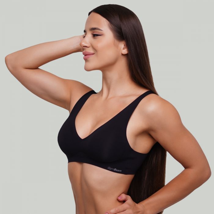 Seamless Bra Black - GymBeam L