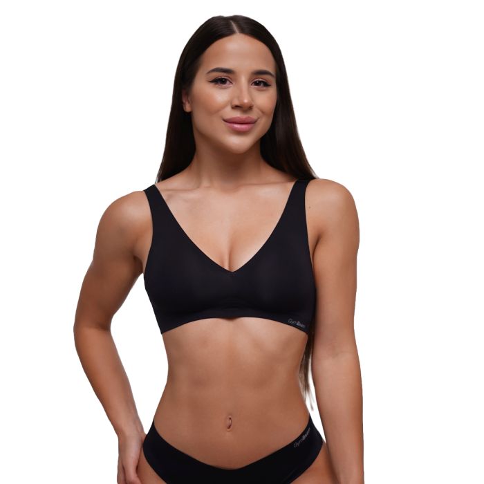 Seamless Bra Black - GymBeam L