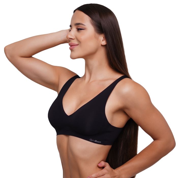 Seamless Bra Black - GymBeam L