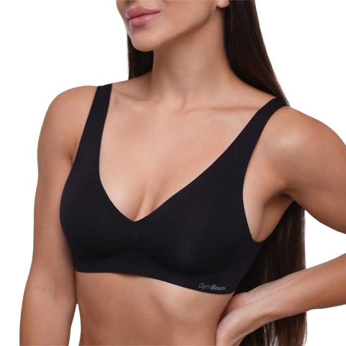 Seamless Bra Black - GymBeam L