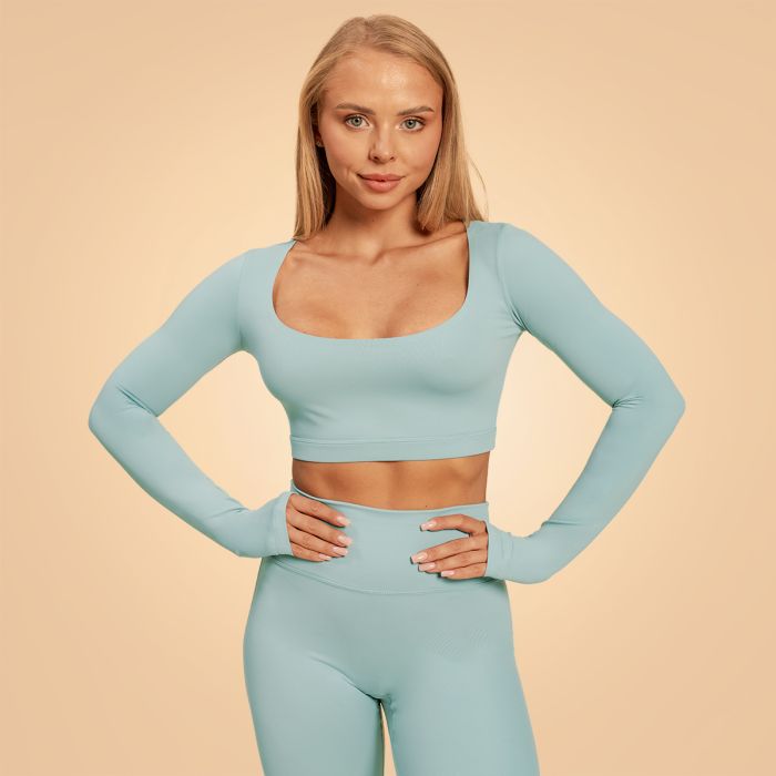 Women‘s Sense Crop Top Storm Blue - BeastPink M