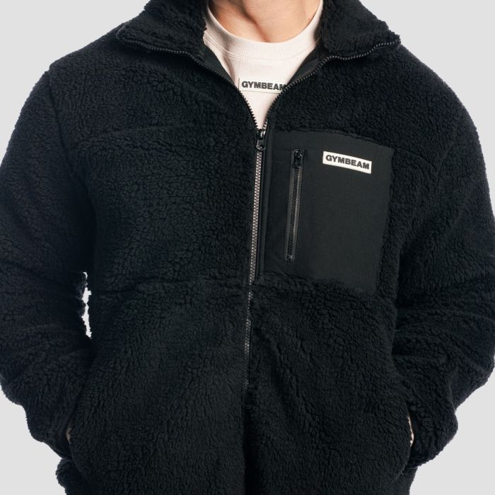 Sherpa Jacket Black - GymBeam M