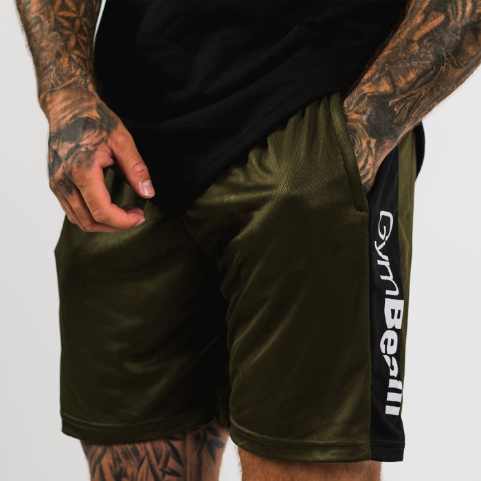 Šortky Vertical Military Green - GymBeam L