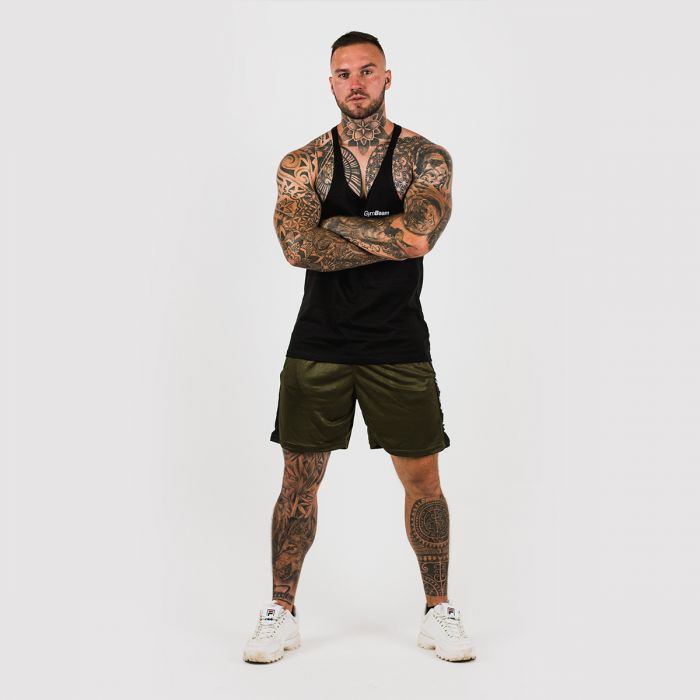 Šortky Vertical Military Green - GymBeam L
