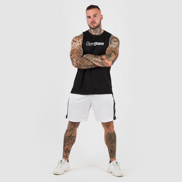 Šortky Vertical White - GymBeam L