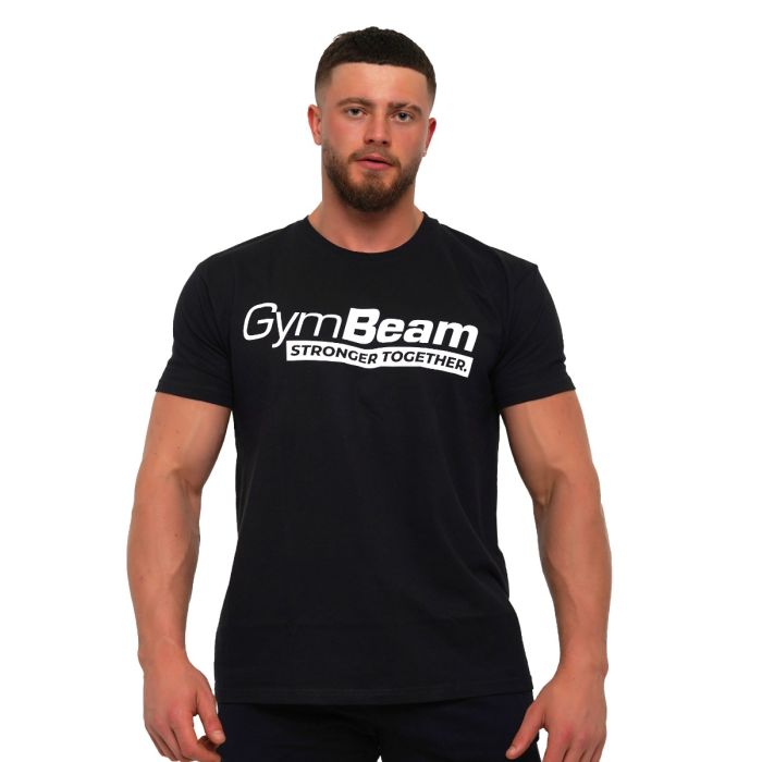 Stronger Together T-shirt Black- GymBeam L