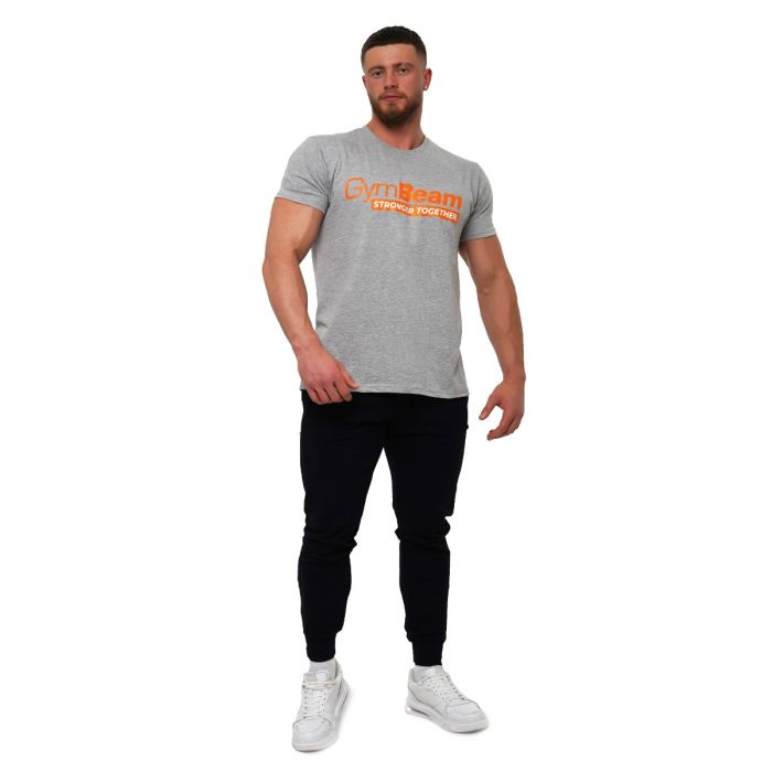 Stronger Together T-shirt Grey - GymBeam L
