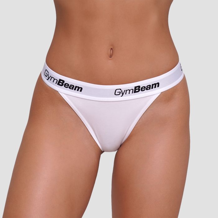 Thongs 3Pack White - GymBeam L
