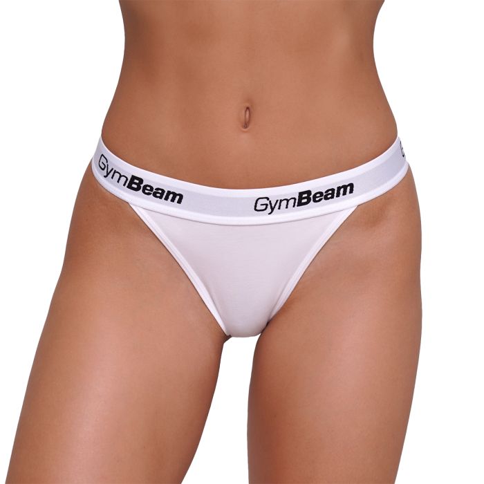 Thongs 3Pack White - GymBeam L