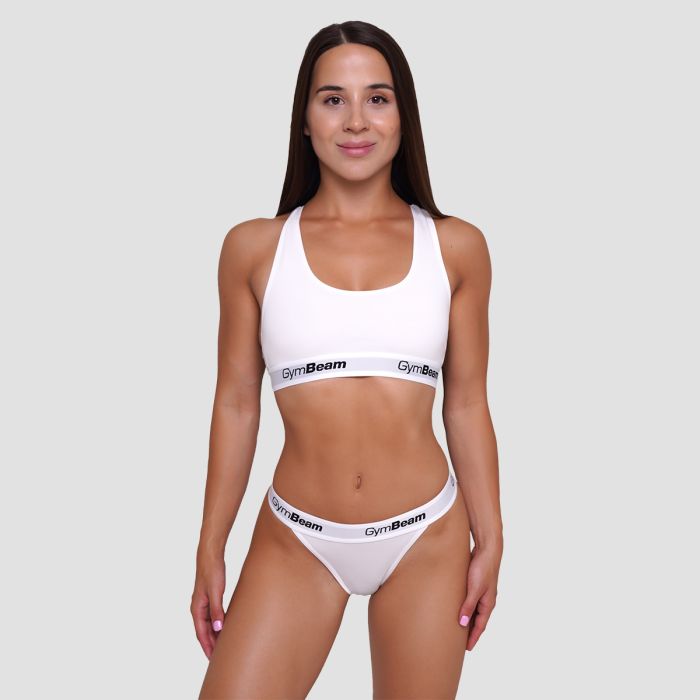 Thongs 3Pack White - GymBeam L