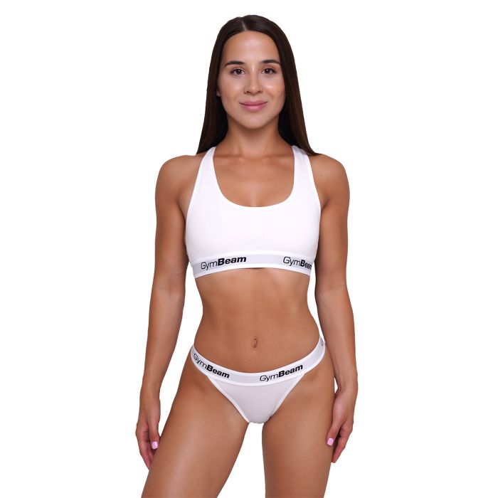 Thongs 3Pack White - GymBeam L